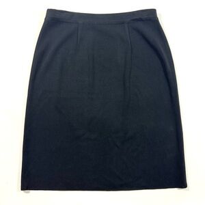 Misook Acrylic Knit Knee Length Skirt Black